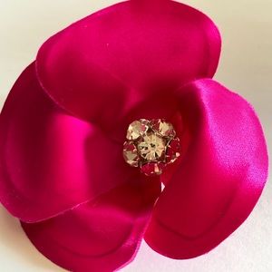 Lemarie France bling rhinestone silk boutonnière